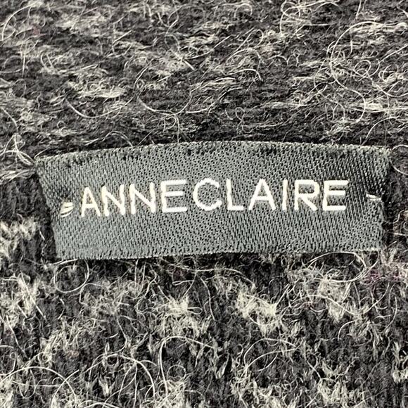 ANNE CLAIRE Sweater Top Merino Wool Made in Italia Three Front Buttons Size M - Picture 9 of 11